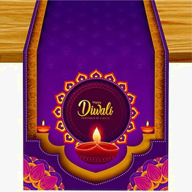 Chemin de table fêtes de Diwali inde