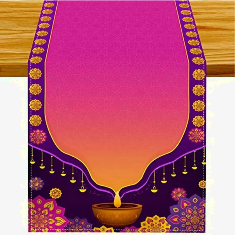 Chemin de table fêtes de Diwali inde