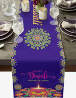 Chemin de table fêtes de Diwali inde - Vignette | setdetable