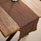 Chemin de table tissé rétro artisanal
