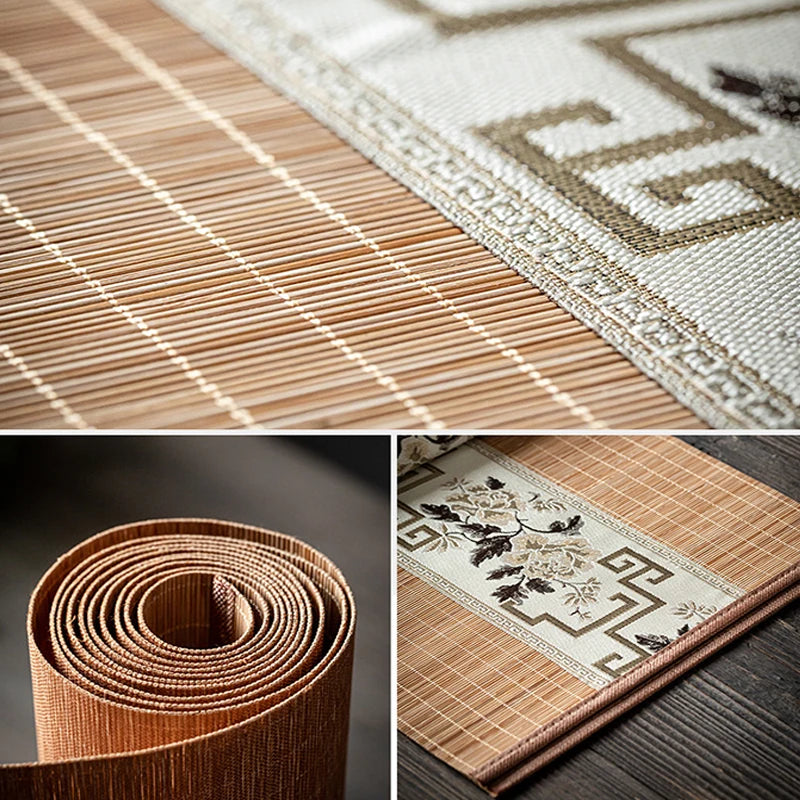 chemin de table en bambou details 