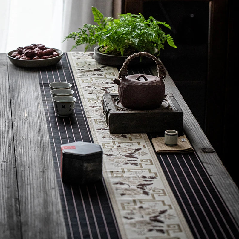 chemin de table en bambou style 2