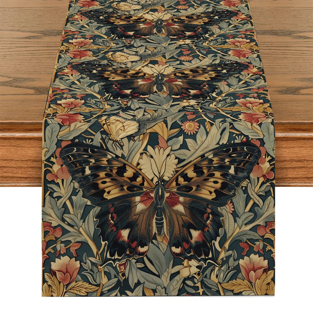 chemin de table papillions william morris