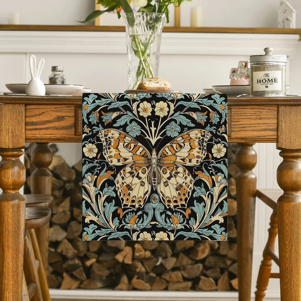 chemin de table papillions william morris