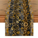 chemin de table rétro doré et  noir - Vignette | setdetable