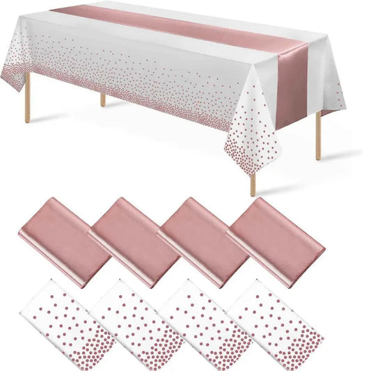 chemin de table satin rose