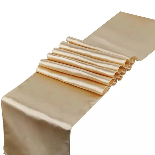 chemin de table satin gold