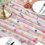 chemin de table transparent à fleurs - Vignette | setdetable