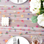 chemin de table transparent à fleurs - Vignette | setdetable