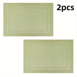 Set de table en PVC lavable vert rectangle - Vignette | setdetable
