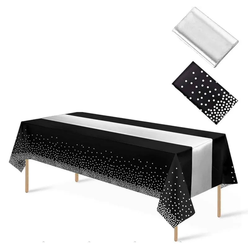 mariage chemin de table noir
