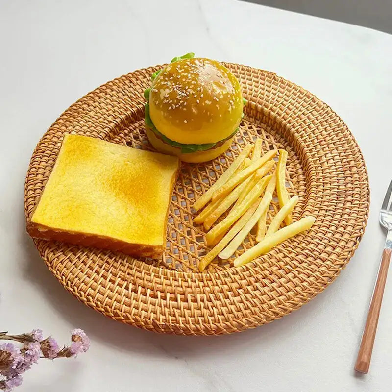 set de table rotin rond