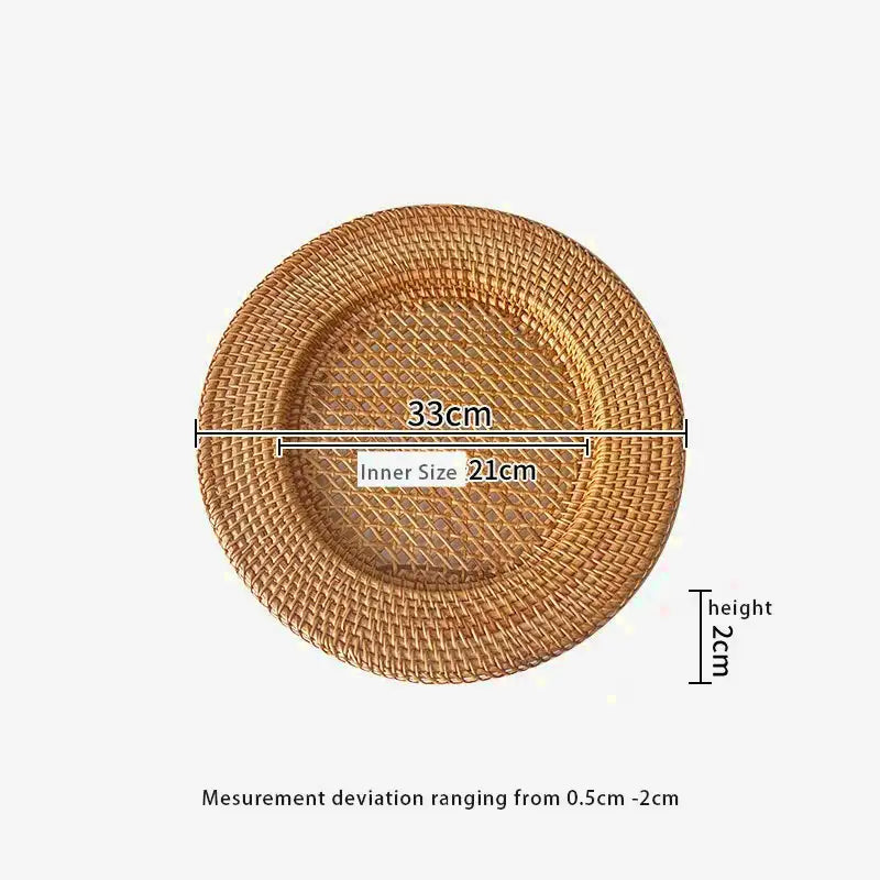 set de table rotin rond