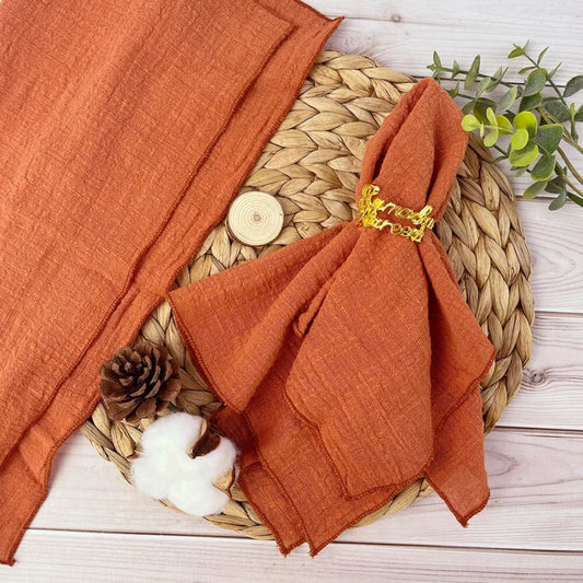 set de table terracotta pour communion