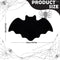 set de table chauve-souris halloween taille 1