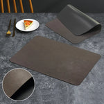 set de table cuir de vache réversible carré - Vignette | setdetable