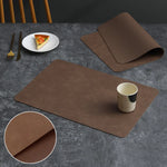 set de table cuir de vache réversible carré - Vignette | setdetable