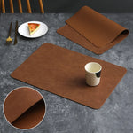 set de table cuir de vache réversible carré - Vignette | setdetable