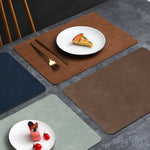 set de table cuir de vache réversible carré - Vignette | setdetable