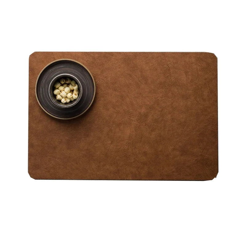set de table cuir luxe