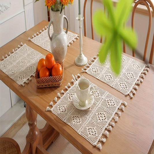 set de table fait main coton bohême