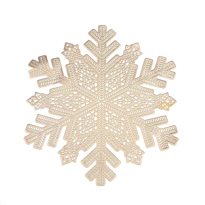 set de table flocon de neige noël