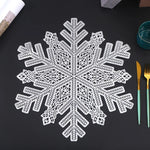 set de table flocon de neige noël - Vignette | setdetable