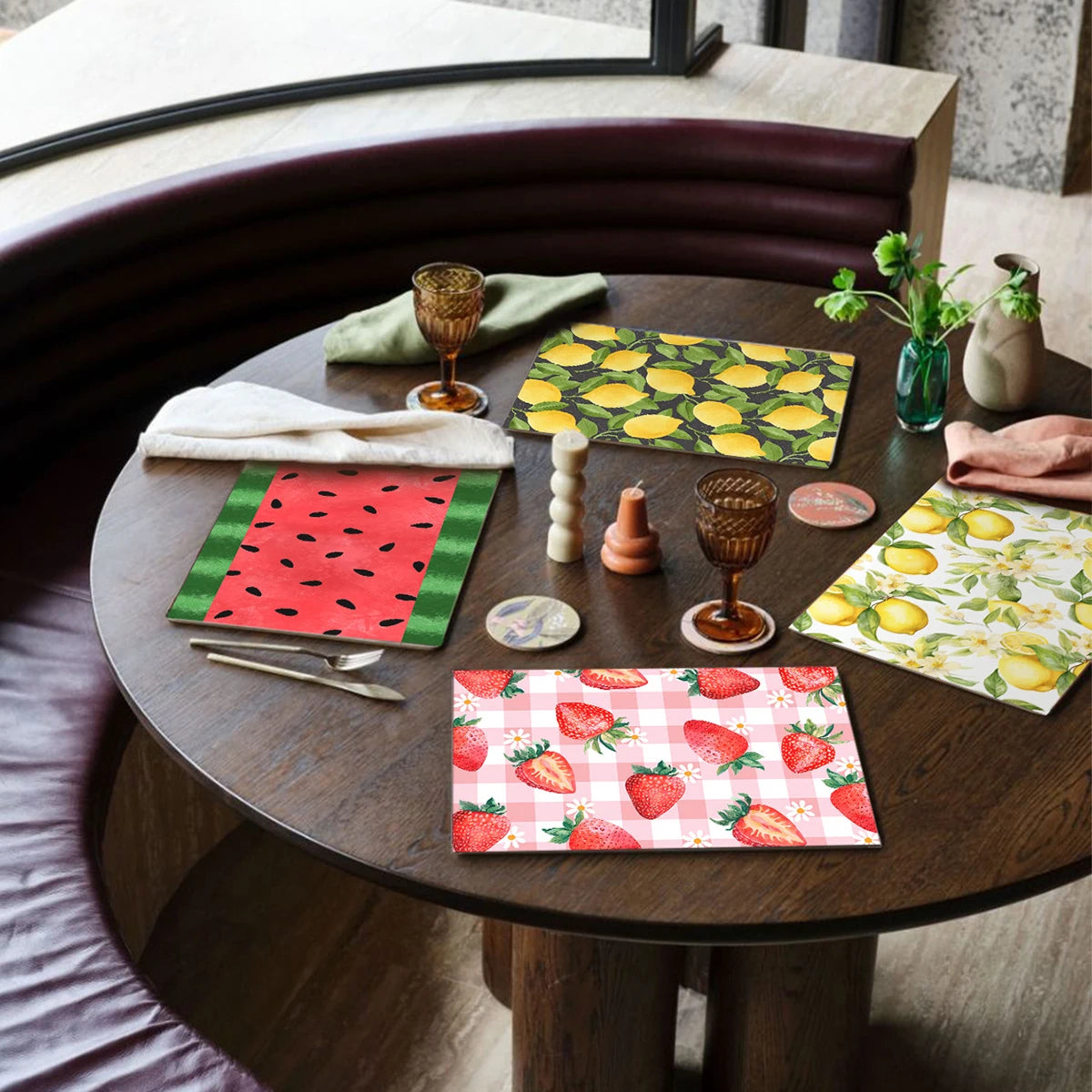 set de table fruits été tablefraise choix