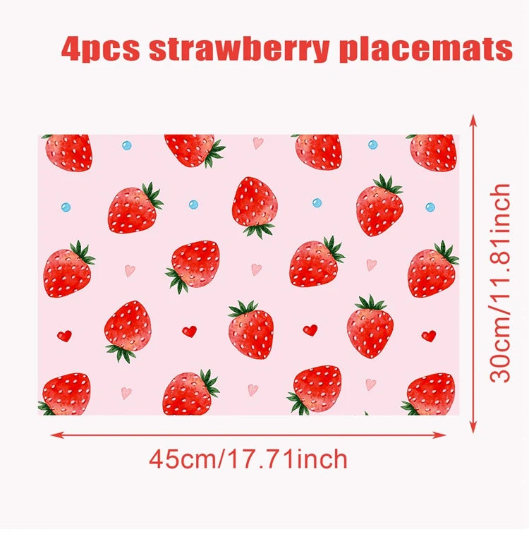 set de table fruits été tablefraise choix