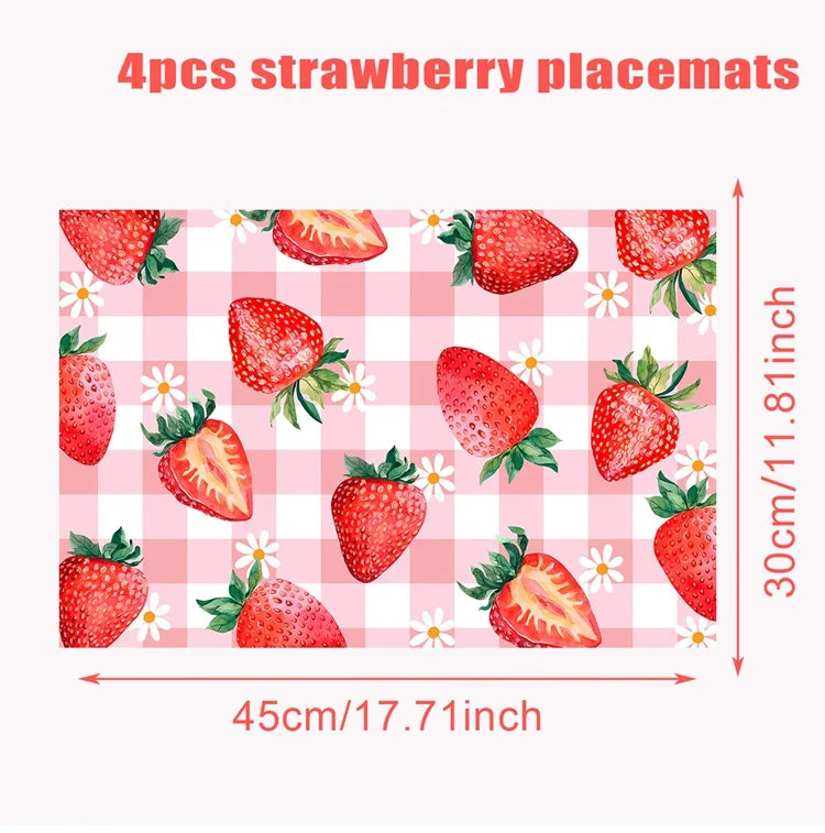 set de table fruits été tablefraise choix