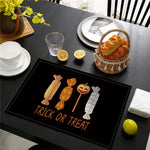 set de table noir et blanc halloween - Vignette | setdetable