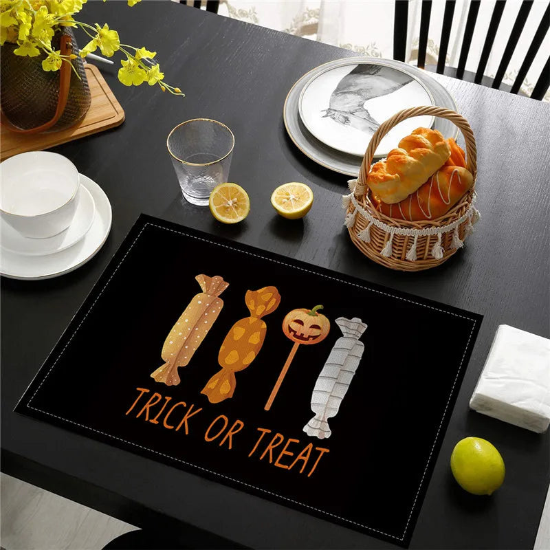 set de table halloween  trick or treat