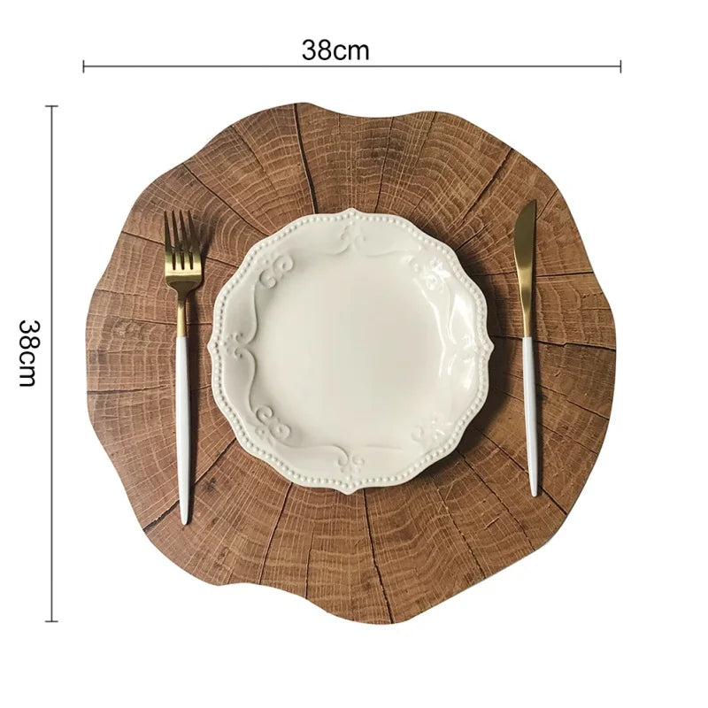 set de table imitation bois