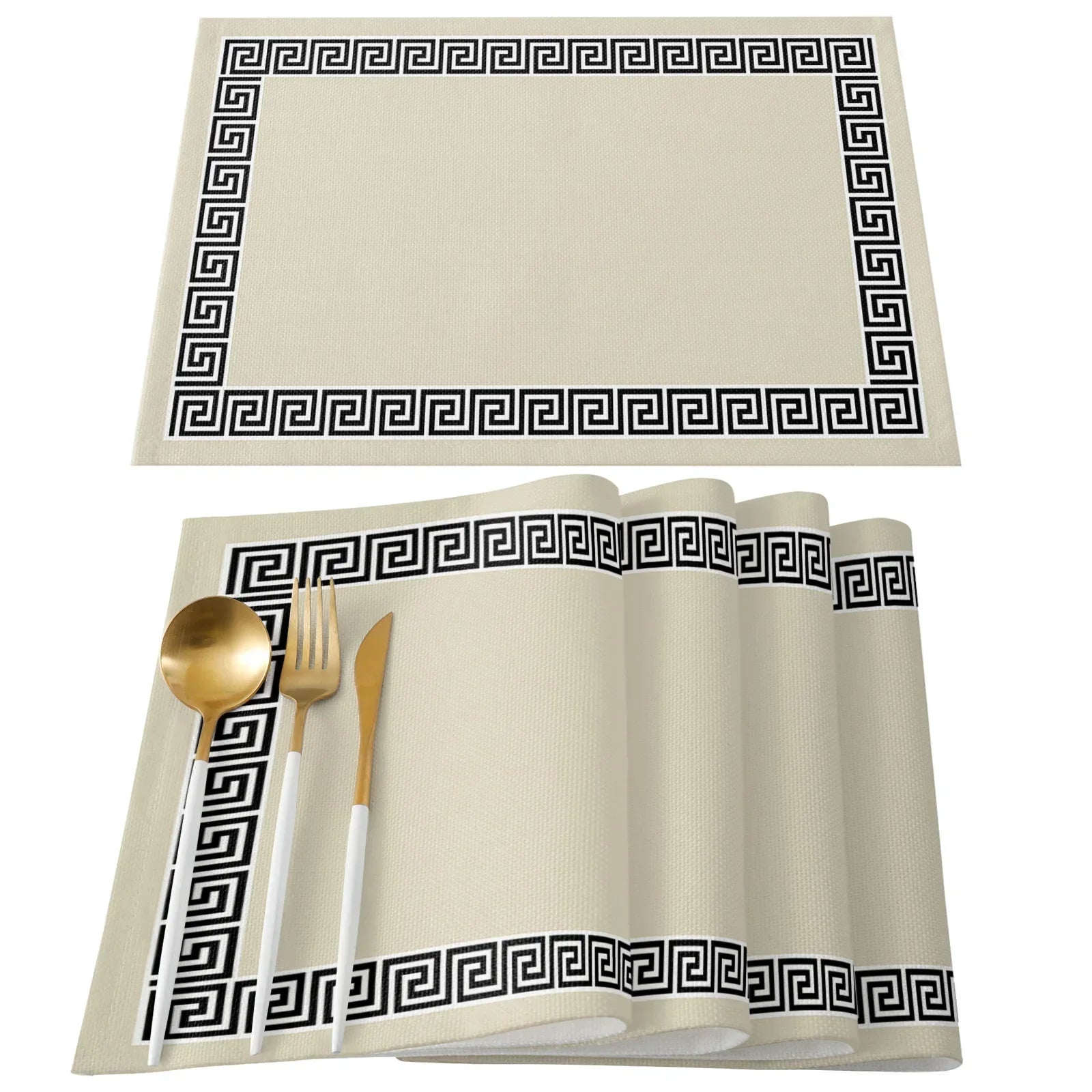 set de table motifs chinois