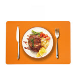 set de table orange rectangle - Vignette | setdetable
