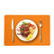 set de table orange rectangle