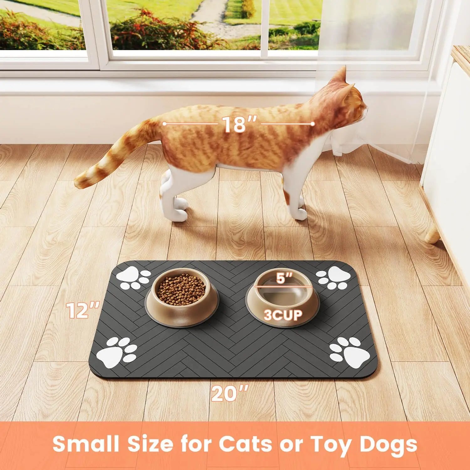 set de table pour animaux Caoutchouc Imperméable3