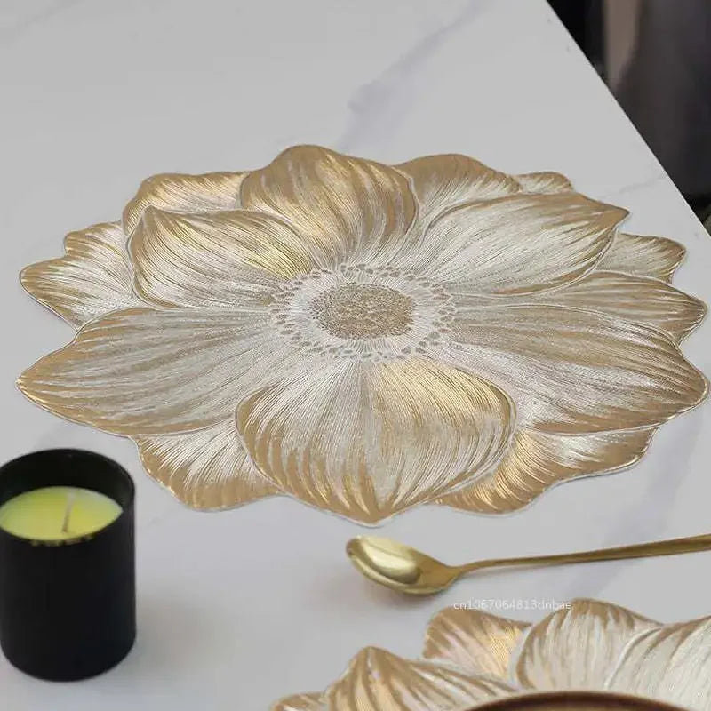 set de table résistant forme de lotus
