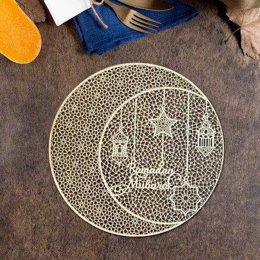 set de table rond ramadan aïd