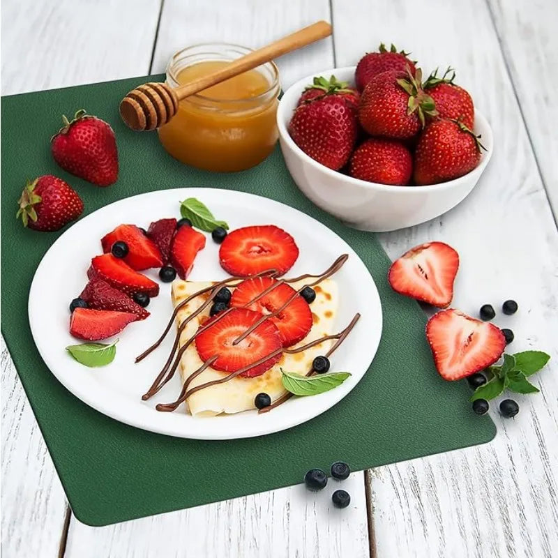 set de table vert pvc