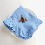 Sets de table serviettes blanches volants - Vignette | setdetable
